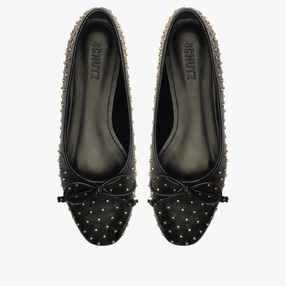 NWT Schutz Arissa Studded Ballet Flats